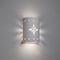 Luxury Lighting Asavva 10.5in. High Starburst Ceramic Outdoor Wall Light, Paintable White Bisque 410-36-W-u/d-7-17 - alternate 1